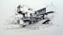 do hand drawn architectural sketches