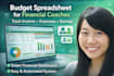 create excel budgeting spreadsheet for financial coaches and clients