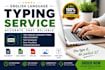 do fast and accurate english typing copy typing PDF to word data entry