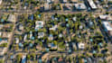 do real estate aerial maps with specific logo labels