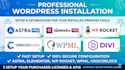 install  wp rocket, crocoblock, wpml, and elementor pro