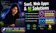 develop ai saas web app and ai web application using react next js and nodejs