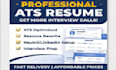 create a professional ats resume and CV design