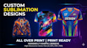 design all over print sublimation apparel