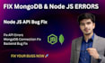 fix mongodb connection and query issues in node js