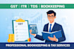 handle your gst, itr, tds and complete accounting work