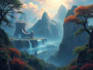 design amazing fantasy landscape environment art