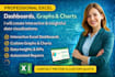 create professional excel dashboards, graphs and charts