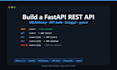 build a clean rest API with fastapi and sqlalchemy with full crud