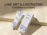 create line art for branding and packaging
