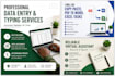 do accurate data entry, copy typing, excel and web research