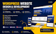 build a fully dynamic wordpress business, ecommerce, blog, portfolio website