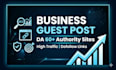 provide business guest post backlinks
