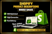 write shopify product descriptions that convert