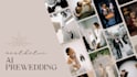 create a professional look prewedding with ai