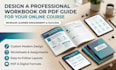 design a professional workbook or PDF guide for your online course