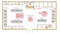 create retail shop drawings, floor plans and layout in vectorworks