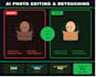 do ai photo editing, retouching, background removal, same day delivery