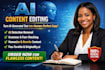 detect, edit and humanize ai generated content