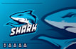 create fantastic wonderful shark logo design