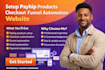 setup payhip products checkout and funnel automation professionally website