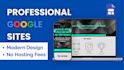 create a clean google sites website from your content