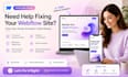 fix webflow bugs, issues, animations, responsive layout, and cms problems