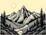 do linocut or woodcut illustrations
