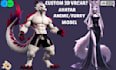 create custom vrchat avatar, vtuber model, with full rigging and face tracking