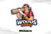 do modern creative eye catching woods, carpenter logo