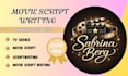 write a standard movie script