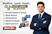 fix wordress joomla shopify bugs migrate redesign develop cms plugins developer