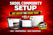 do skool community setup, community manager, onboarding and payment gateway