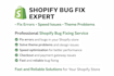 fix shopify bugs errors and issues fast