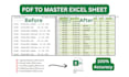 convert PDF to excel with manual accuracy and fast data cleaning