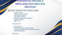 conduct a comprehensive systematic review and meta analysis