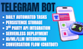 write you an ai agent using telegram