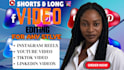 do professional video editing in 1 day for any style