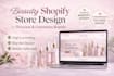 design shopify beauty skincare cosmetics dropshipping store