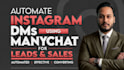 automate instagram dms using manychat for leads and sales