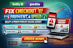 fix sellfy podia checkout bugs payment issues slow load mobile SEO cart problem