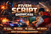 create a cinematic fivem trailer, mlos,script showcase, loadingscreen in 2days