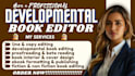 edit self published books with a full developmental report and betareading