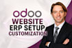 do odoo module development, odoo website design, customization, API integration