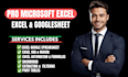 do custom excel rental services, automate spreadsheet, google macros formulas