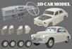 articulated 3d car model mechanical part 3d printable stl scale model kit design