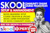 skool community setup skool community manager online course promotion for growth