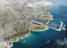render 3d large scale urban masterplan township waterfront development layout