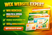 design wix website for small business, redesign, fix wix bugs, SEO optimization