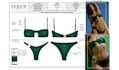 design swimwear technical flats and tech packs